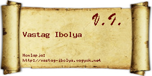 Vastag Ibolya névjegykártya