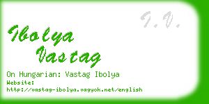 ibolya vastag business card